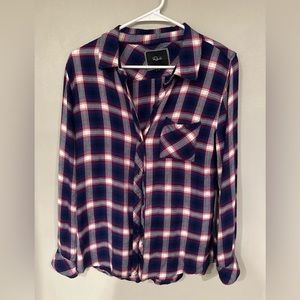 Rails Hunter Plaid Top - Red, White, Blue in size S